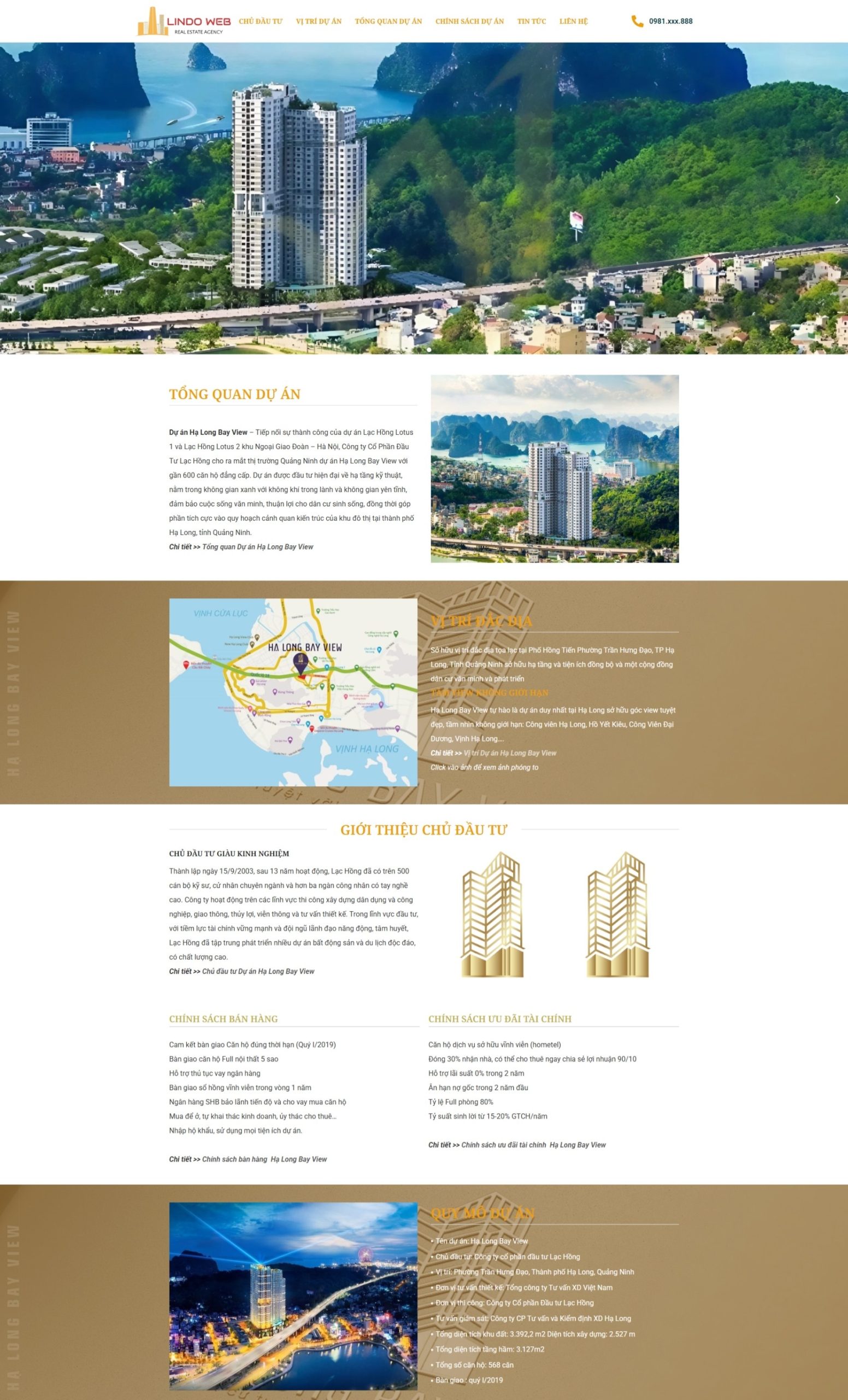 Landing Page Hạ Long Bay View