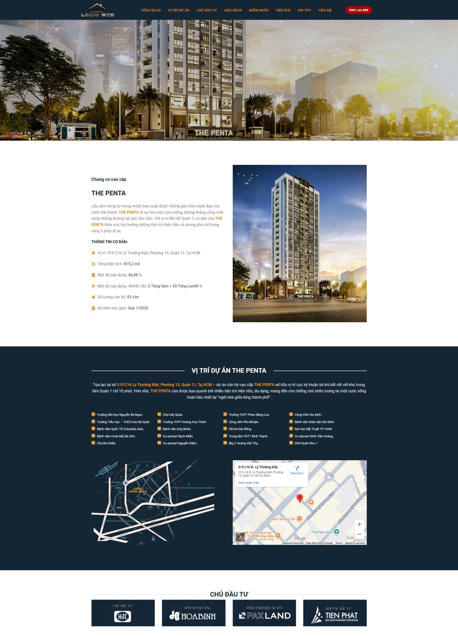 Landing Page THE PENTA