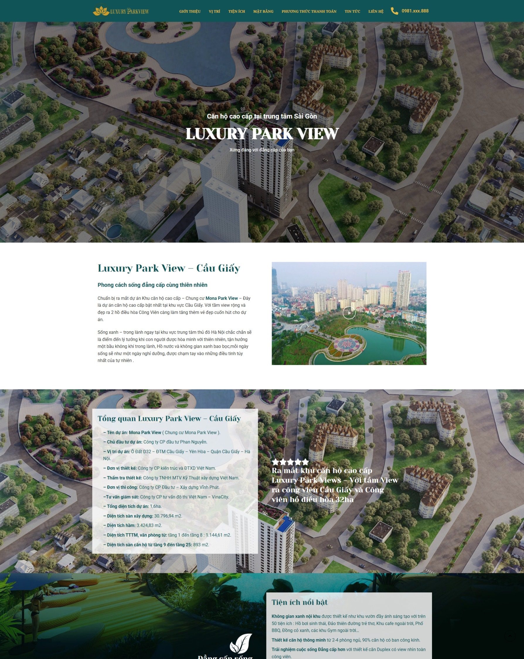 Landing Page LUXURY-PARKVIEW