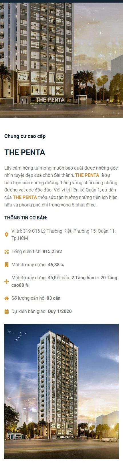 Landing Page THE PENTA