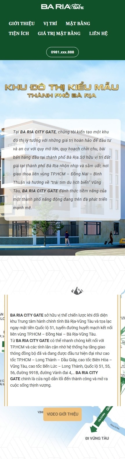 Landing Page BÀ RỊA CITY GATE