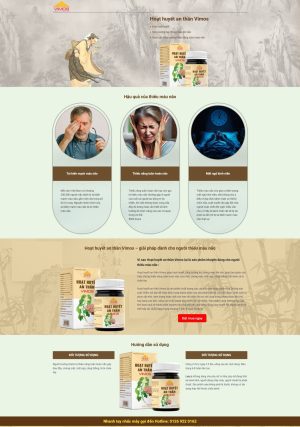 Landing Page Hoạt huyết an thần Vimos