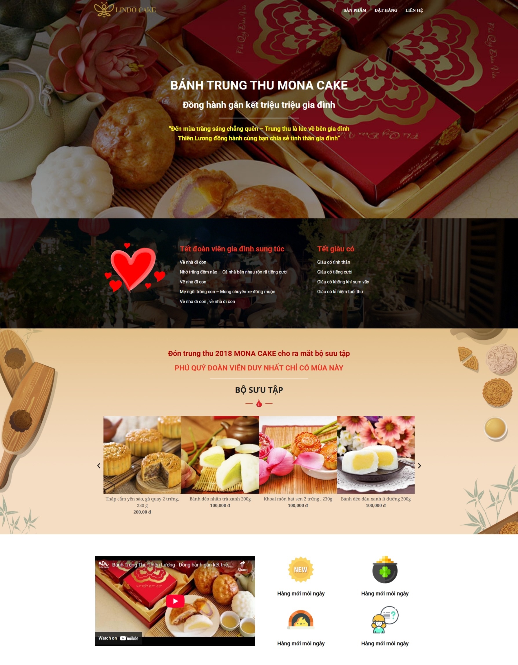 Landing Page BÁNH TRUNG THU