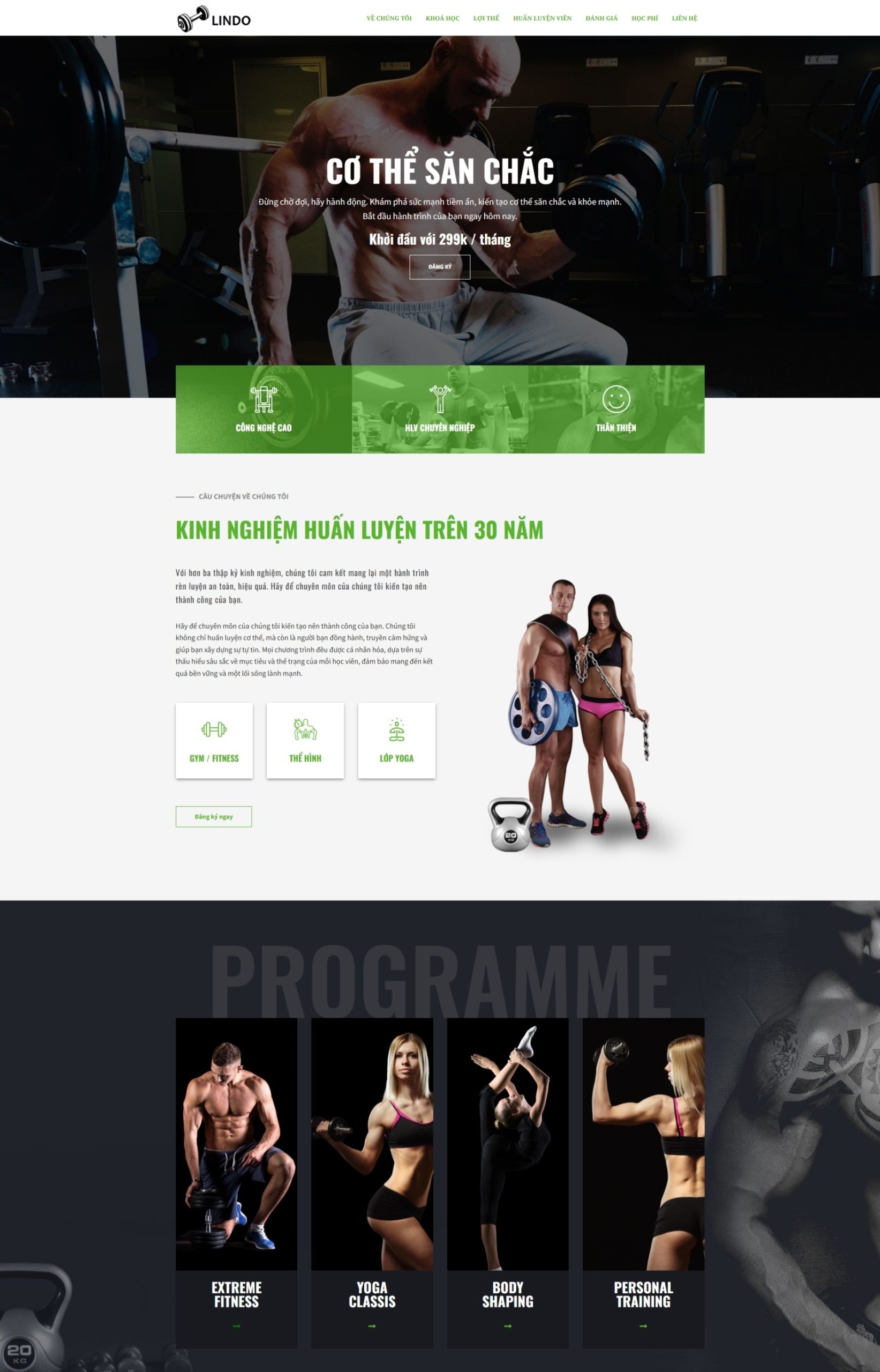 Landing Page GYM PELVAN