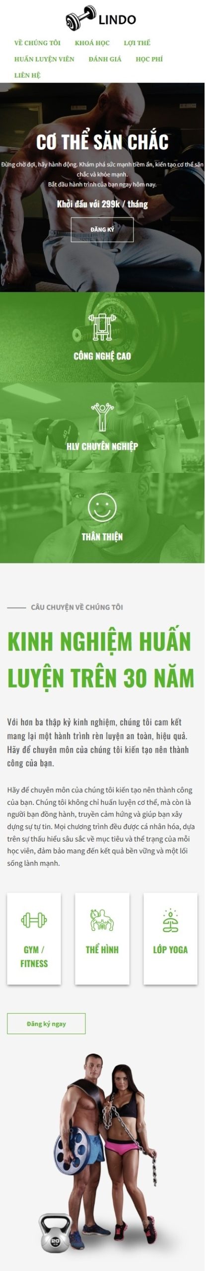 Landing Page GYM PELVAN