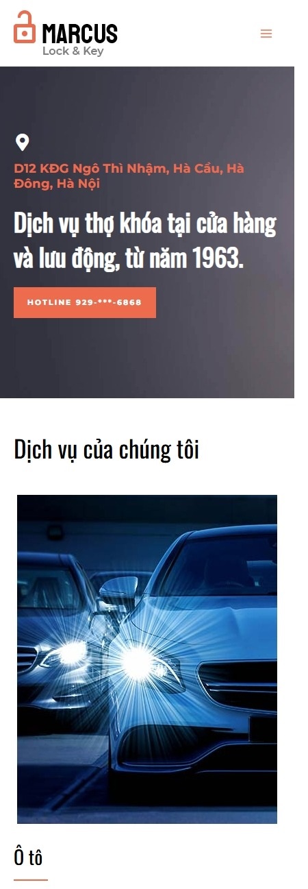 Dịch vụ thợ khóa Marcus